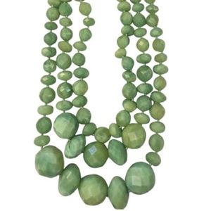 Kate Spade Jade Green Faceted Multi Bead Necklace